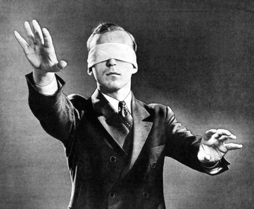 Resultado de imagem para blindfolded man
